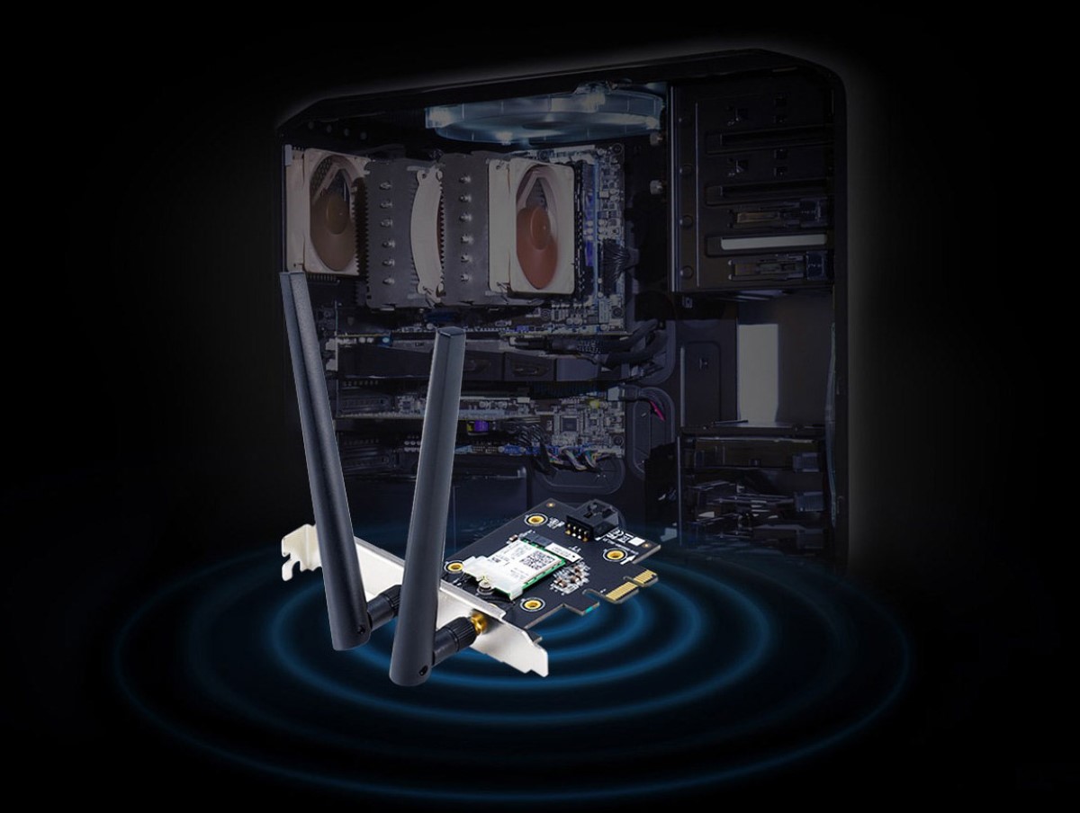 Card mạng không dây PCI Express Asus PCE-AX3000